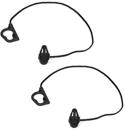 GLILAR Halteband Hutablage Kompatibel Mit Opel Für Corsa D 5-Türer 2007–2015, 13367836, Kofferraum-Kofferraum-Schnur, Hintere Hutablage, Kordelband, Kofferraum-Kofferraum-Lanyard, Halteseil(2)