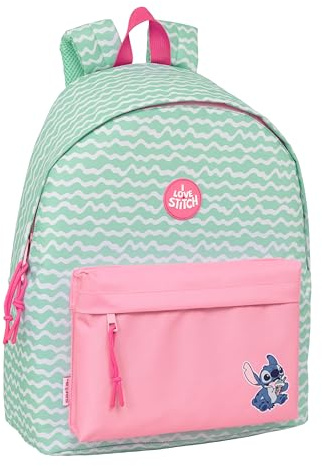 safta Stich Ice Cream Tagesrucksack für Kinder, Qualität und maximale Widerstandsfähigkeit, bequem und vielseitig, 33 x 15 x 42 cm, Rosa, M, Casual