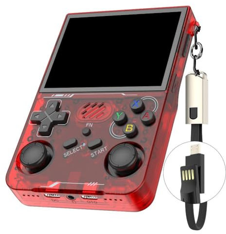 R36XX - Consola de juegos de mano retro sistema Linux de 3.5 pulgadas, pantalla IPS portátil, videojuegos, bolsillo, Wi-Fi, 128 GB, 64 GB, reproductor de regalo, de 20000 videoconsolas, videoconsolas