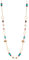 Lange Gold Perlenkette Damen Boho Halskette Gold mit Perlen Modeschmuck Kette Lang Geschenke für Mama(Colorful)