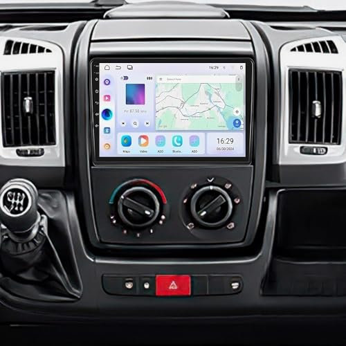 Autoradio 4+64G Android 14 per Renault Clio 3 2005-2014 Head Unit, 8 core GPS Navi 9 pollici Touch Screen Carplay for Renault Clio 3 Android Radio con Backup Camera DSP Bluetooth WiFi FM SWC Mirror