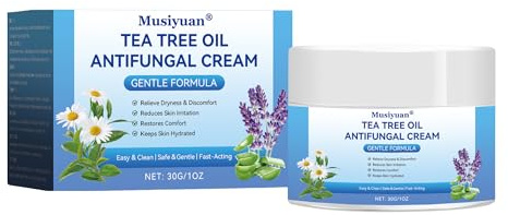 Antimykotika Salbe und Creme Hautpilz und Fußpilz - Natural Tea Tree Oil - Beruhigende und Feuchtigkeitsspendende Formula - 30g