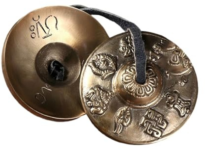 Bassin de méditation tibétain, bassin rituel en laiton chinois, bol chantant, instruments de musique - Pour la maison, la voiture, la porte, Halloween, Thanksgiving, les vacances, l'anniversaire, la