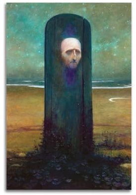Zdzislaw Beksinski Bemerkenswerte Werke surrealistische Poster, ohne Titel, coole Kunstwerke, Gemälde, Wandkunst, Leinwanddrucke, hängendes Bild, Heimdekoration, Idee, 40 x 60 cm