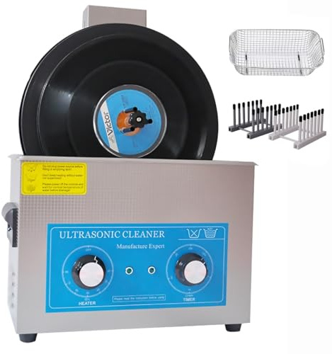 Ultrasonic Cleaner Machine with Heater and Timer for Professional Disc and Vinyl Record Cleaning System