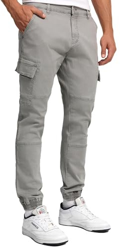 Indicode Herren August Cargohose Outdoorhose aus Baumwolle mit 6 Taschen | Robuste Funktionshose für Outdoor und Freizeit, Herrenhose, Outdoorhose, Freizeithose, Arbeitshose, Stoffhose für Männer