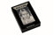Zippo Feuerzeug mit BEIDSEITIGER Wunsch Gravur | Zippo graviert mit Deinem Foto und Text | Chrome Brushed Silber matt | personalisiert + individuell