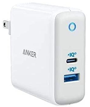 Anker PowerPort+ Atom III Compact 60W PIQ 3.0 & GaN Tech USB-C Wall Charger, Dual Port with PIQ 2.0 USB-A and 45W USB-C, USB-C Laptops, Macbook, iPad Pro, iPhone, Galaxy, Pixel and More
