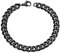 FOCALOOK Herren Panzerkette Armband schwarz Edelstahl 9mm/21cm massiv kubanische Gliederarmband Hip Hop Rapper Modeschmuck Accessoire für Männer Jungen
