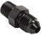 Podavelle 4AN Außengewinde auf 1/8 Zoll NPT Rohrverschraubung Adapter Union Connector gerade Aluminium schwarz
