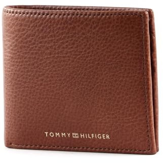 TOMMY HILFIGER Premium Leather Mini CC Wallet Tan