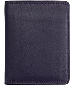 Josephine Osthoff Ausweis-Etui Ausweisetui Personalausweishülle Hochformat Ausweishülle Leder Damen Ausweistasche Herren Passport Cover RFID-Schutz ohne Münzfach (950), Farbe:Orchidee