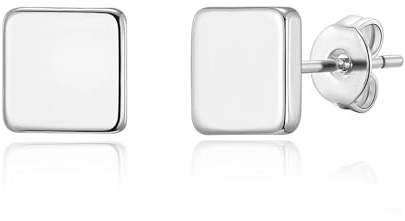 Philip Jones Silver Plated Square Stud Earrings
