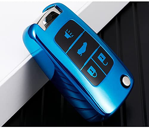 QYLAN éTui à Clé De Voiture pour VW MK7 GTI 7 Golf 7 Golf R, pour Skoda Octavia A7, Porte-clés de Sac de clé de Voiture en TPU