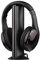 Caigou 5-en-1 Multifonctionnel Casque sans Fil FM Hi-Fi - Émetteur et Récepteur Radio FM pour Ordinateur, Moniteur TV - Filaire avec Microphone pour Écouter la TV et Chat Vocal