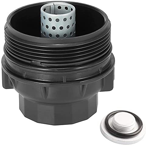 Riloer Conjunto de tapa de filtro de aceite, conjunto de tapa de filtro de aceite, sustituye a 15620 – 36020, apto para Ava-lon Cam-ry High-lander RAV4 y Lexus