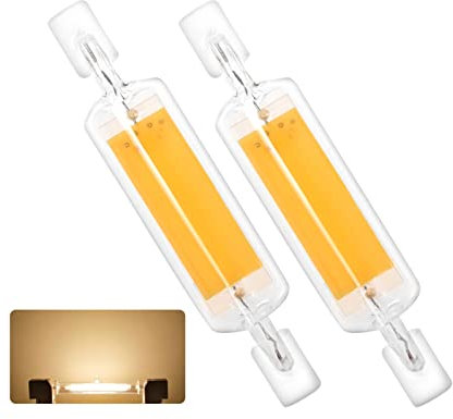 BVCL R7S LED Lampe 78mm, Dimmbar Hightlight Birne, 7W R7S LED Ersatz für 50W Halogen Leuchtmittel, 700lm AC/DC 190-260V, 80Ra Hohe CRI Slim Einfach zum Ersetzen