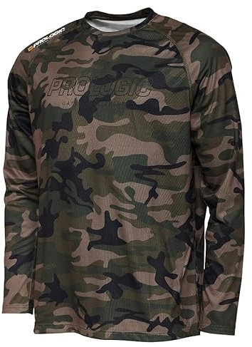 Prologic Camo Long Sleeve T-Shirt, Angelbekleidung, Angeln T-Shirt, Unisex, Camo, Extra Large
