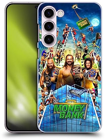 Head Case Designs Offizielle WWE Braun, Drew & Bayley 2020 Money In The Bank Harte Rueckseiten Handyhülle Hülle Huelle kompatibel mit Samsung Galaxy S23+ 5G