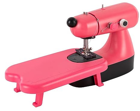 Mini-Nähmaschine, tragbar und kompakt, zwei Modi, für Anfänger, Freunde, Familie und Liebhaber, robust und langlebig (Rosa)