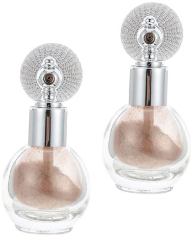 FRCOLOR 4 Stück Glitzer Sprühen Make-up-glitzerpudersprüher Haarpuderspray Parfüm Aus Glas Funkeln Kosmetisches Glitzerspray Highlighter-spray Für Den Körper Glasflasche Gesicht