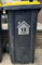 Premium personalisierte Mülltonne Aufkleber Sticker für Deine Wheelie Bin Mülltonnenorganizer - 1 Stück Silber matt