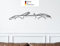 911 992 for Carrera 4s Cabrio Classic, Metall Wandbild, Wanddeko, Auto Silhouette (Größe: 100 cm (39))