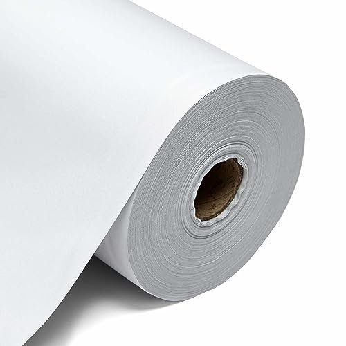 8 Pass Thermal Blackout Curtain Lining Fabric - 54 Inch Wide - Energy Saving Material for Windows, Blinds, Caravan Curtain Fabric (1 Metre, White)
