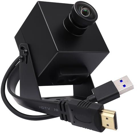 Svpro Videocámara 4K 60FPS, cámara web USB 3.0 con gran angular de 120°, cámara externa H.264 para transmisión, cámara HDMI para TV