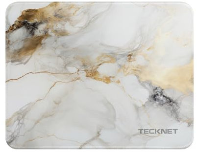 TECKNET Mouse Mat 270 x 210 x 3 mm Gaming Mouse Pad, Non-Slip Rubber Base, Waterproof Surface, Stitched Edges Mouse pad, Compatible with Laser and Optical Mice