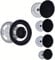 Daaxing Cooktop Burners Metal Gas Oven Stove Cap Kit For Sabaf Stoves Crown Flame Cover Replacement Part, Flame Cap Kit, Stove Cover Set (Concave)