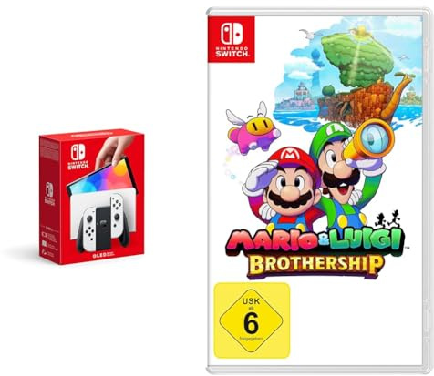 Nintendo Switch-Konsole (OLED-Modell) Weiß & Mario & Luigi: Brothership
