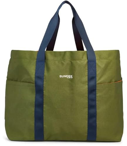 Sundek Beach Bag Dk Ar Green 01 AM122ABPY700 DK AR GREEN 01 TU