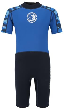 Regatta Kids Junior Wetsuit Swimwear, Lightweight, Flexible & Quick Drying - Perfect for Water Sports Blue