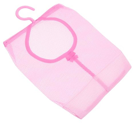 CHILDWEET Mesh Hanging Bag for Dirty Laundry Versatile Clothespin Storage Bag with Hook Breathable Travel Tote for Towels and Accessories for Showers and Bathrooms