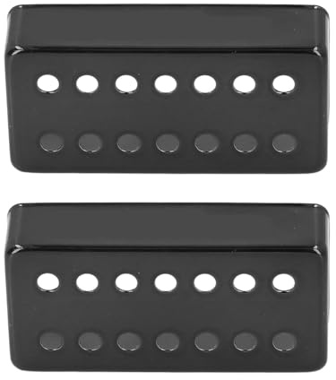 2pcs Metal Humbucker Gitarren -Pickup -Cover, 14 Löcher 62,4 mm Pole Spcing E -Gitarre Humbucker Pickup -Cover für DIY