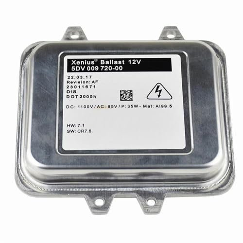 SQRHDF Phare à Ballast HID au xénon Ballast De Phare Au Xénon HID D1S, Contrôle De La Lumière D'ordinateur 5DV 009 720 00 1232335 pour Opel pour Astra J pour Insignia Ballast de Phare au xénon
