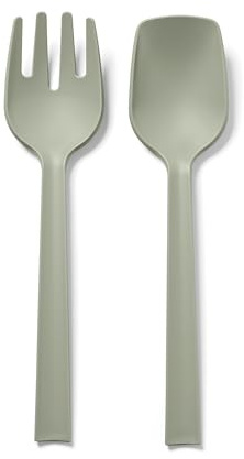 Blim Plus - Posate Paestum Insalata M-Forest - Set 2 Pezzi Polipropilene Leggere Lavabili - Made in Italy