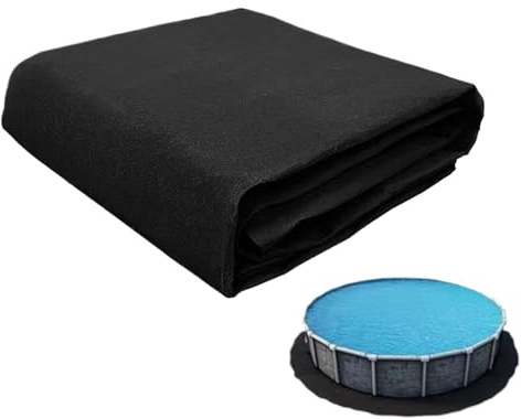 Tapis de sol rond antidérapant et imperméable - Tapis de sol de piscine pliable - Tapis antidérapant pour piscines hors-sol - Tapis d'extérieur