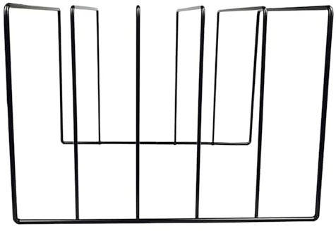 Vinyl Record Storage – Schwarzer Eisen-Vinyl-Rekordhalter | Halter für | Alben, Bücher, Ordner und Notizbücher | Eleganter Organizer für Büros und Häuser, Zeitungsständer, Tür