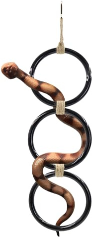 Wenfubrixa Corn Snake Anreicherung Ringe Kugel Python Anreicherung Zubehör | Spielplatz, Schlangenkletterzubehör für Panzer, Reptilienpanzer, Kletterringe, Spielzeug für Bartagamen, Eidechse