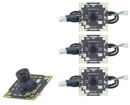 BAPPRJJ HBVCAM IMX179 100-Grad-8-MP-30-fps-Kameramodul mit 2-m-Kabel for das Autodarts-Punktesystem(3pcs 2M Cable)