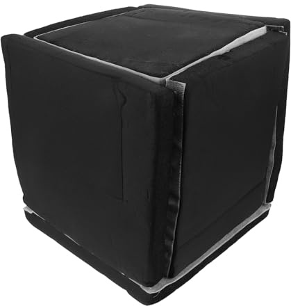 Artibetter Scatola Fonoassorbente per Pompa di Spugna Resistente All’umidità 28x25 Cm Copertura Insonorizzata Generatore Portatile Isolamento Acustico e Antivibrazione per Uso Domestico