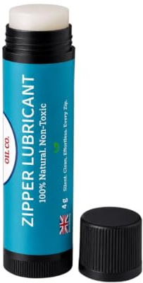 Atkinson Oil Co. Natural Zipper Lubricant 4 g | Clean Wax Stick, For Stiff Zips, Jackets, Bags, Tents, Boots & Outdoor Gear