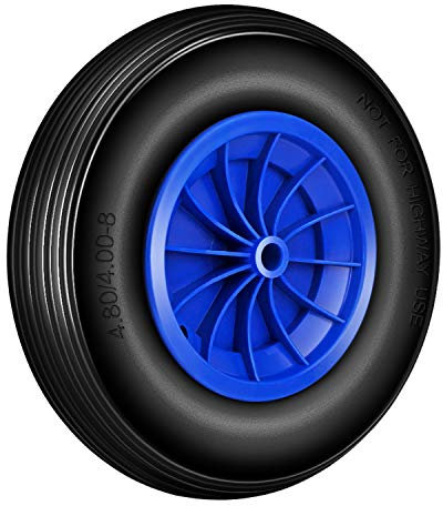Forever Speed Schubkarrenrad Vollgummi PU Rad Pannensicher 360 X 80mm Schiebkarre Reifen Ersatzrad (1 PCS)