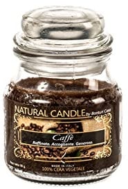 Nature Candle 166805 Duftkerze Kaffee, 100% pflanzliches Wachs, 90 g, Sortiert, 1s