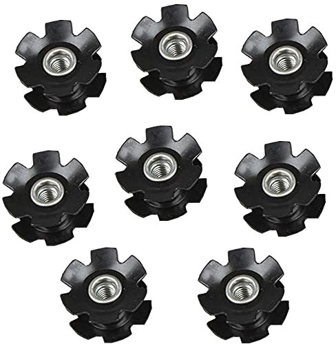 ONGHSD 8Pcs/Set Universal Headset Star Nut Setting Tool Bicycle Fork Star Nut for Mountain Bicycle Road Bike Headset Star Nut for Fork 1-1/8 inch (28.6mm)