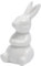 BESPORTBLE Keramik-Hasen-Figur, Hasenstatue, Mini-Hasen-Figur, Ostern, weiße Hasen-Figuren für Zuhause, Büro, Dekoration, Geschenke, Tischdekoration, 9,4 cm
