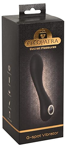 Cleopatra G-Spot Vibrator - stimulierender Massagestab für Frauen, wasserdicht, mit 10 Vibrationsmodi, ergonomisch geformt, schwarz/gold