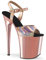 Damen Sandalen 20 cm / 7.87in High Heels Sexy Striptease Bühne Performance Pole Dance High Heels Nachtclub Party Prom Platform Sandalen,Gold,39 EU